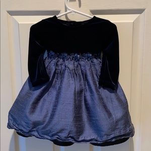 Sweet Velvet and Silk little girl party dress